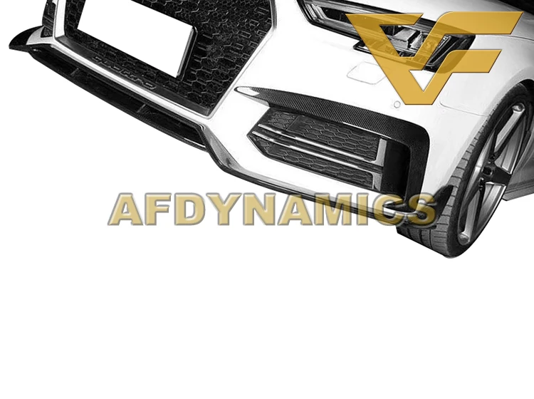 Подходит для 17-19 Audi B9 S4 и A4 с Sline посылка из углеродного волокна VAD-K Комплект переднего бампера для губ