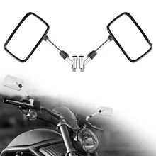 DERI 1 пара зеркало заднего вида 10 мм крепление на руль для мотоцикла Скутер мопед ATV Байк зеркало заднего вида s Задняя сторона для Moto