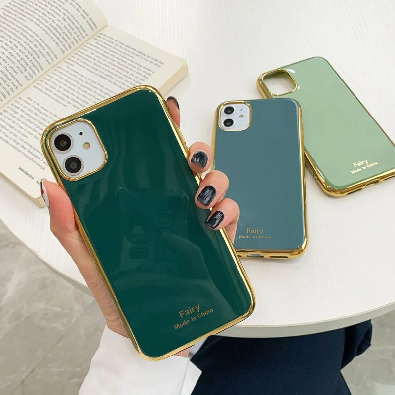 Роскошный Гладкий позолоченный зеркальный чехол для телефона Samsung Galaxy S10 S20 S9 Plus
