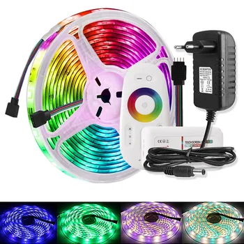 

5M 5050 RGBWW RGBW RGB LED Strip Lights DC 12V Waterproof Flexible Tiras LED Diode Tape Colores + Remote Control + Power Adapter