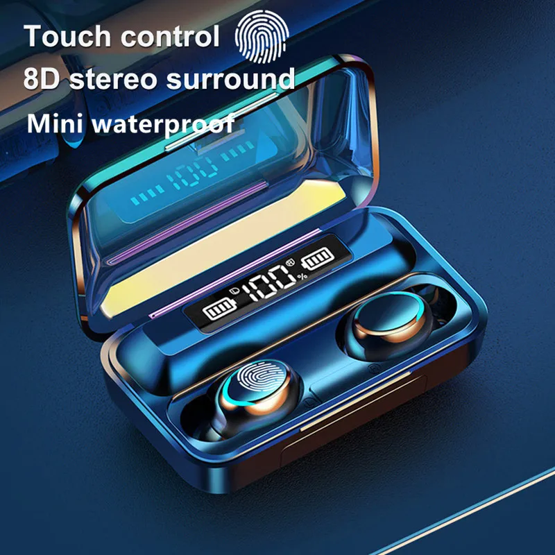 TWS беспроводные наушники Bluetooth наушники 5,0 8D бас стерео наушники в ухо гарнитура с микрофоном зарядный чехол|Наушники и гарнитуры|   | АлиЭкспресс