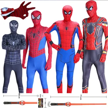 

Spider Man Cosplay Costume Halloween Anime Cosplay Costume Iron SpiderMan Children's Adult Tight Clothes Hero Returns Avengers 3
