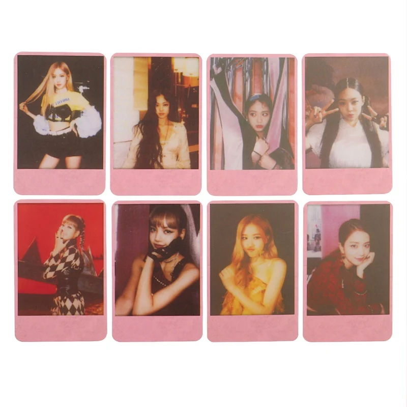 8 шт./компл. KPOP BLACKPINK альбом самодельные Бумага ЛОМО карта фото плакат Фотокарта вентиляторы подарок коллекция набор канцелярских принадлежностей