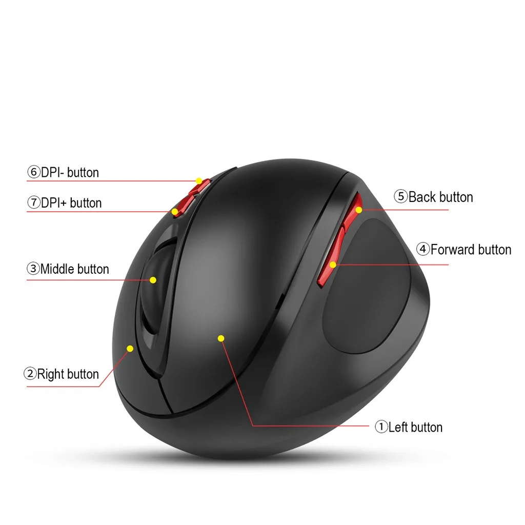 Hxsj T33 2,4G беспроводная эргономичная дизайнерская оптическая мышь для игрового плеера ноутбука