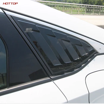 

Plastic Glossy Black Rear triangle window Decorative strip False outlet for Honda Accord 10th 2018 2019