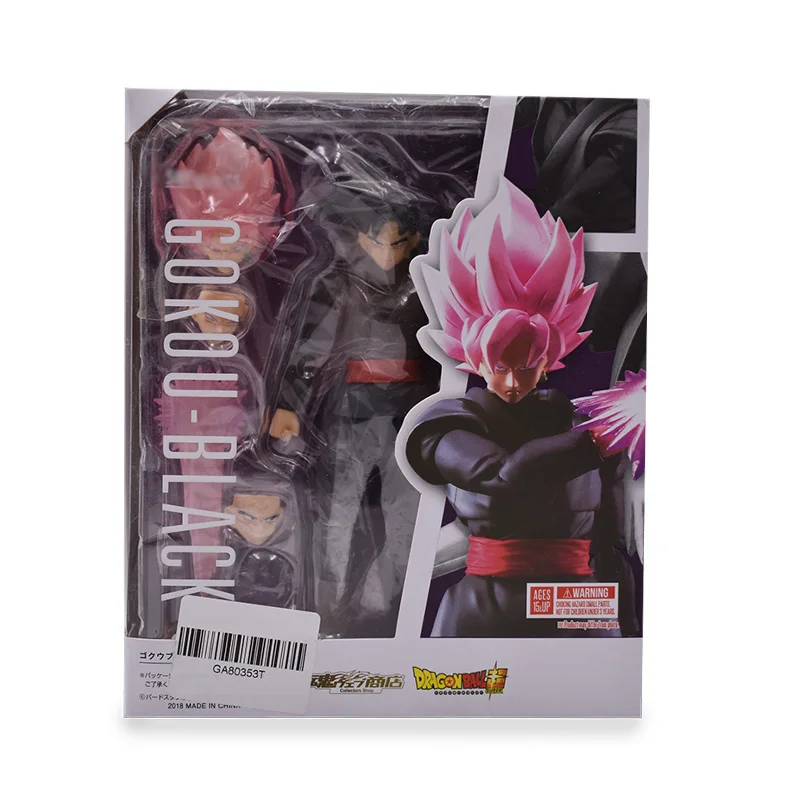 Dragon Ball SHF Son Goku Gokou Black Zamasu Bulma Great Saiyaman Gohan PVC Action Figure Toy Model - Цвет: zamasu