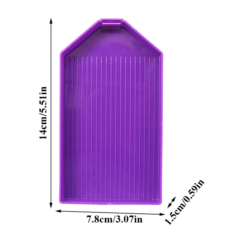 Tray Decor Point Drill Plate Baffle Embroidery Tool DIY Handmade Craft Diamond Painting Tray Cross Stitch Storage Accessories