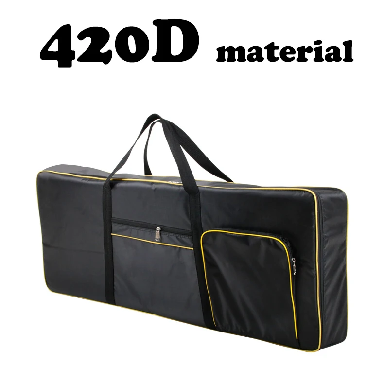 61 Key Keyboard Backpack Instrument Bag 420D/600D Nylon for Electronic Organ