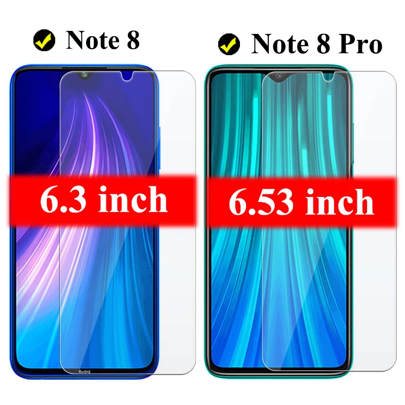 Tempered Glass On For Xiaomi Redmi Note 8 Pro Screen Protector Xiomi Note8 Armored Xaomi Mi 8Pro Protective Ksiomi Not8 Note8pro