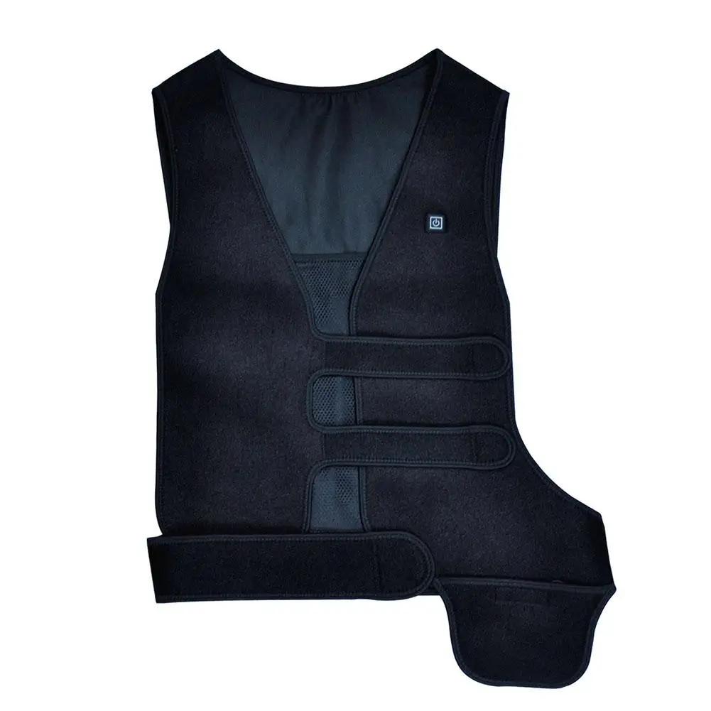 Soft Electric Heated Vest For Men Carbon Fiber Heating Waistcoat USB Thermal Winter Warm Jacket For Outdoor Sports Hiking Skiing