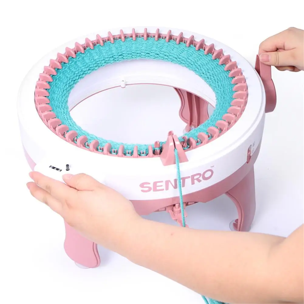 Умное плетение вязание набор машина для детей негабаритный 48 рукопожатие DIY шерсть вязальная машина шляпа вязальная машина кукольный домик для девочек