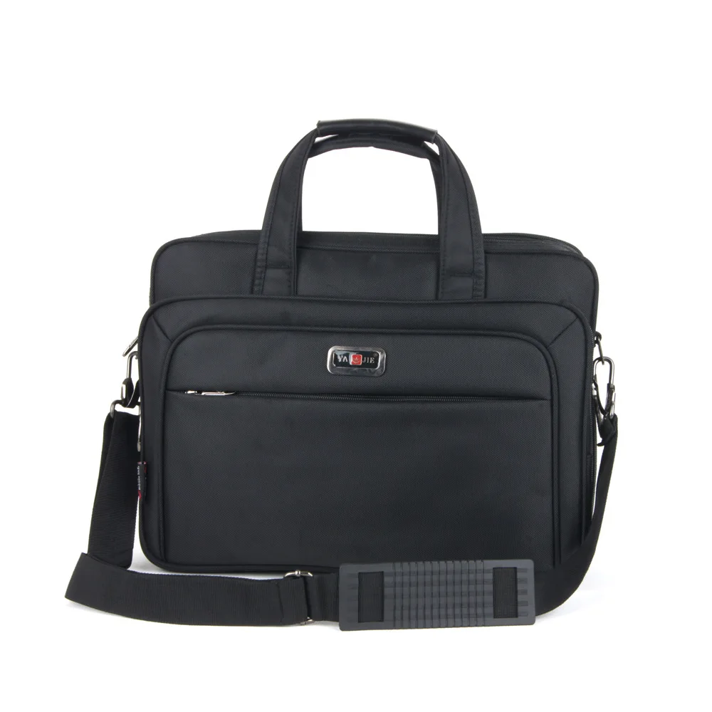 

Simple Nylon Briefcase Multilayer Zipper Pocket Handbag Shoulder Bag Shoulder Bag Oxford Cloth MEN'S Business Bag