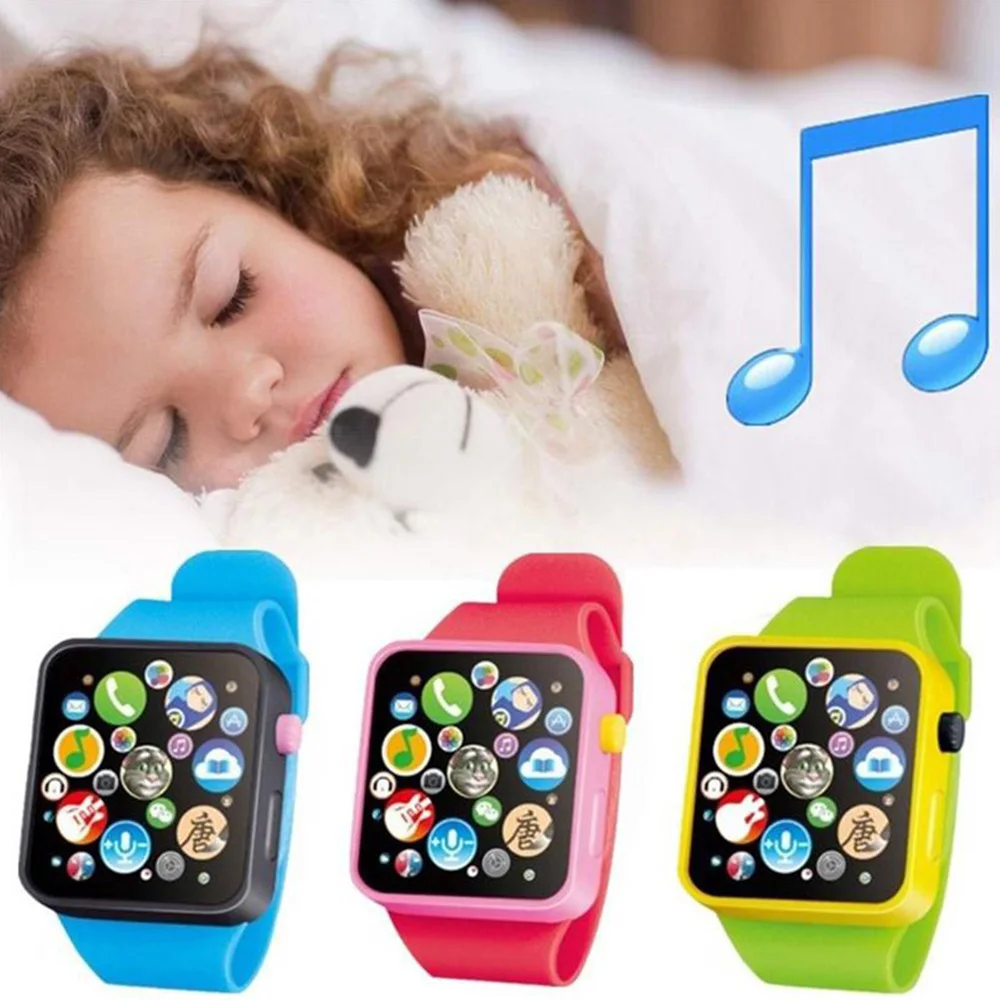 

Calendar & Time smart watch Children Early Education Toys Wrist Watch 3D Touch Screen Music Smart Teaching Baby toy ringing kids