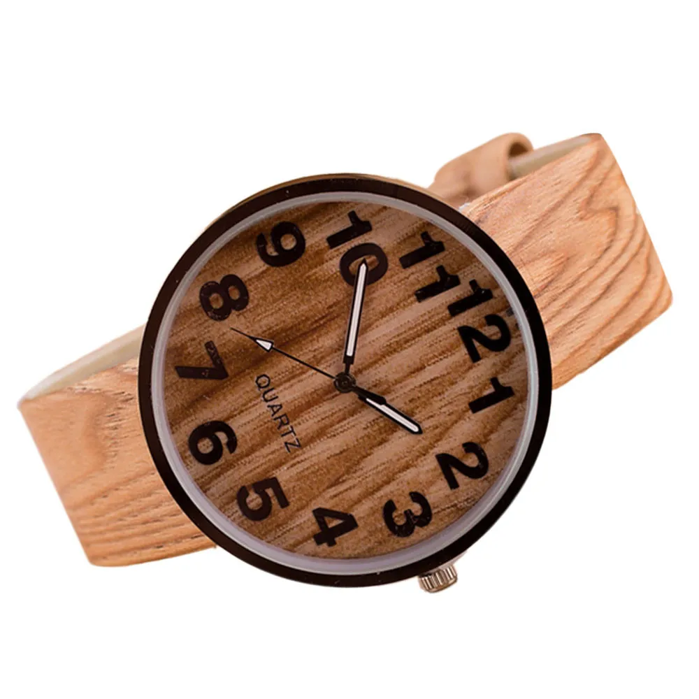 Classic Retro Wood Quartz Watch Montre Femme Ladies Men Casual Bracelet Wrist Watch Custom Design Relogio Feminino Reloj Hombre afbeelding