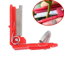 Couteau à pouce de jardin, dispositif de cueillette de fruits outils de lame de fruits sûrs anneaux de lame de coupe multifonctions attrape doigt protecteur 
