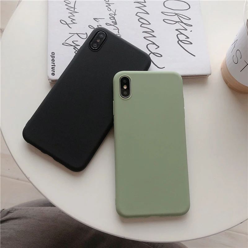 Карамельный цвет чехол для телефона для samsung A50 A70 A40 A71 A51 A30 A7 A9 A6 плюс M10 M20 M30 M40 A60 матовый чехол Крышка для телефона из мягкого ТПУ и силикона
