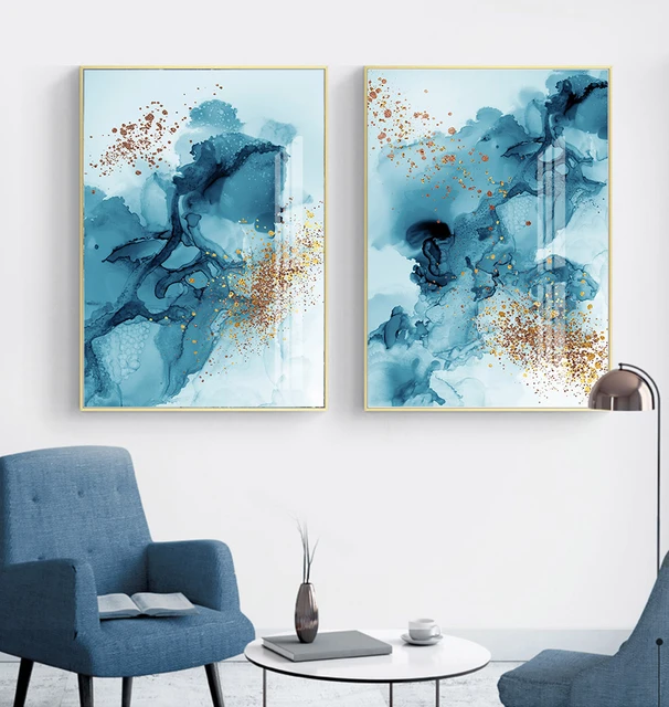 3PCS Modern Abstract Pink Gold Marble Artwork Canvas Paintings Posters  Prints Wall Art Picture Living Room Interior Home Decor - AliExpress