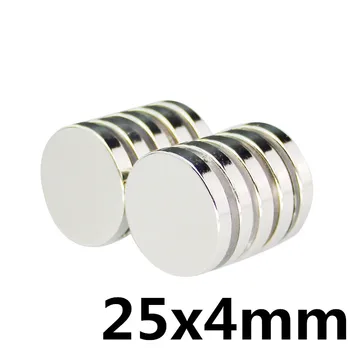 

5/10/30 pcs 25x4 mm N35 Rare Earth Round Neodymium Magnets Super Strong Craft Magnet 25 * 4mm
