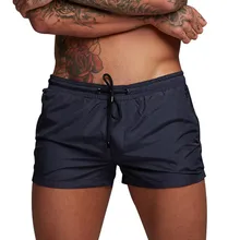 Мужская однотонная одежда для купания, модные однотонные пляжные повседневные мужские шорты на молнии, пляжные шорты 40