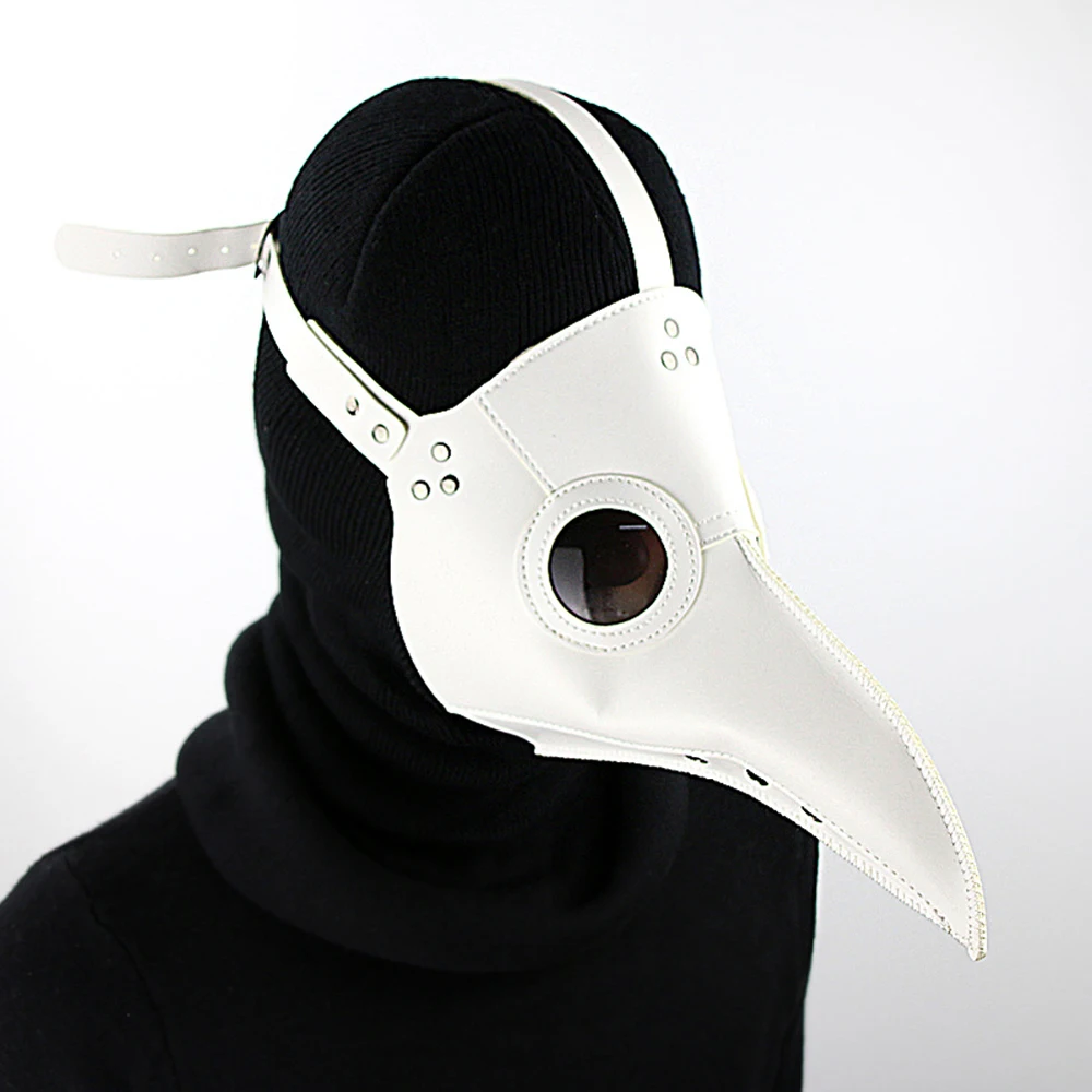 Маска на Хэллоуин Хеллоуин маска Чумного доктора врачебная маска 30x25 см 3D длинный нос птица маска на Хеллоуин для косплея кожаная маска черно-белый цвет