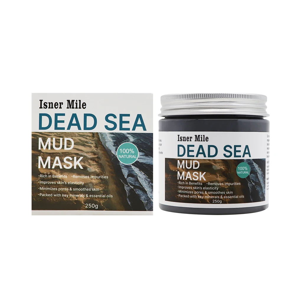 ISNER MILE 100 Natural Pure Dead Sea Mud Peel Off Mask For Skin Care Nourishing Cleanser 2