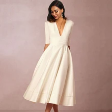 Sisjuly Белое Платье Старинные Женщины Глубокий V Шеи Сексуальная Плиссированные Простой Красный Синий Простой Мода Улица Элегантный Партия Случайные Качели Платья