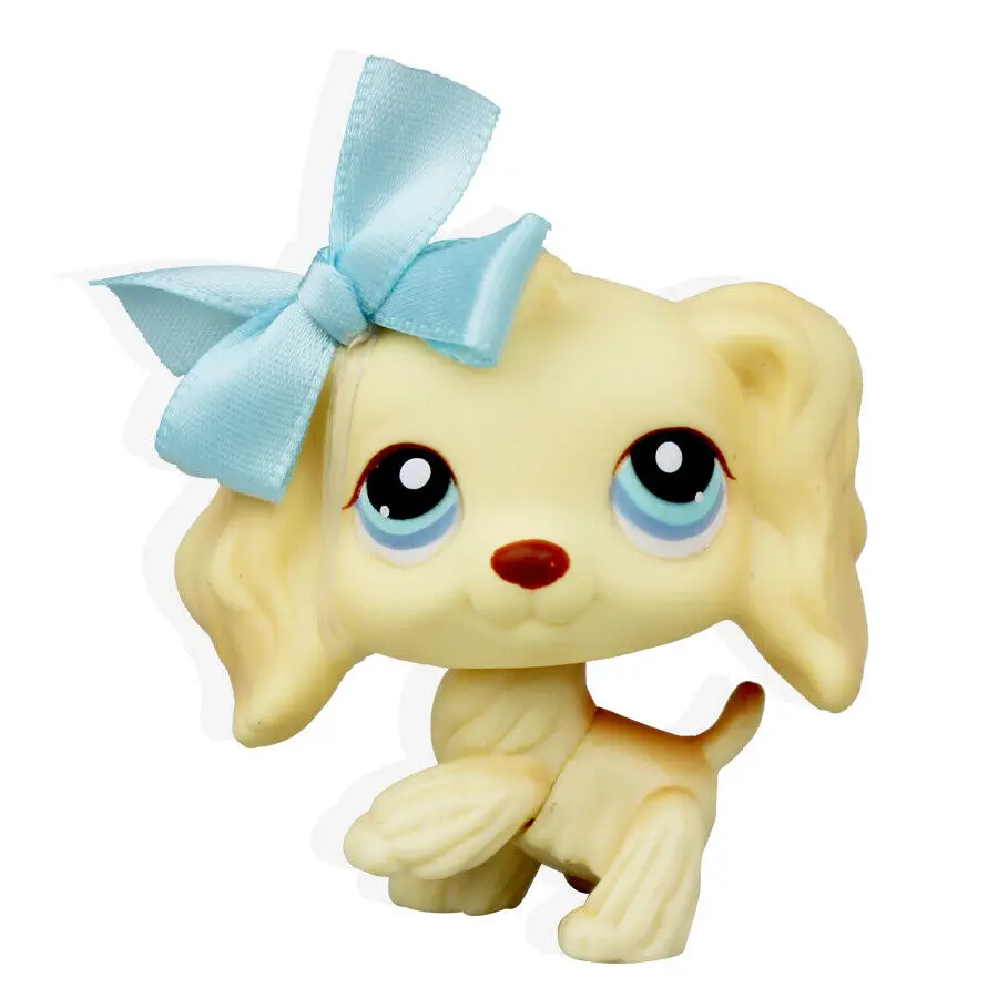 YASMINE Pet Shop коричневый кокер-спаниель собака синий бант lps #347 | Игрушки и хобби