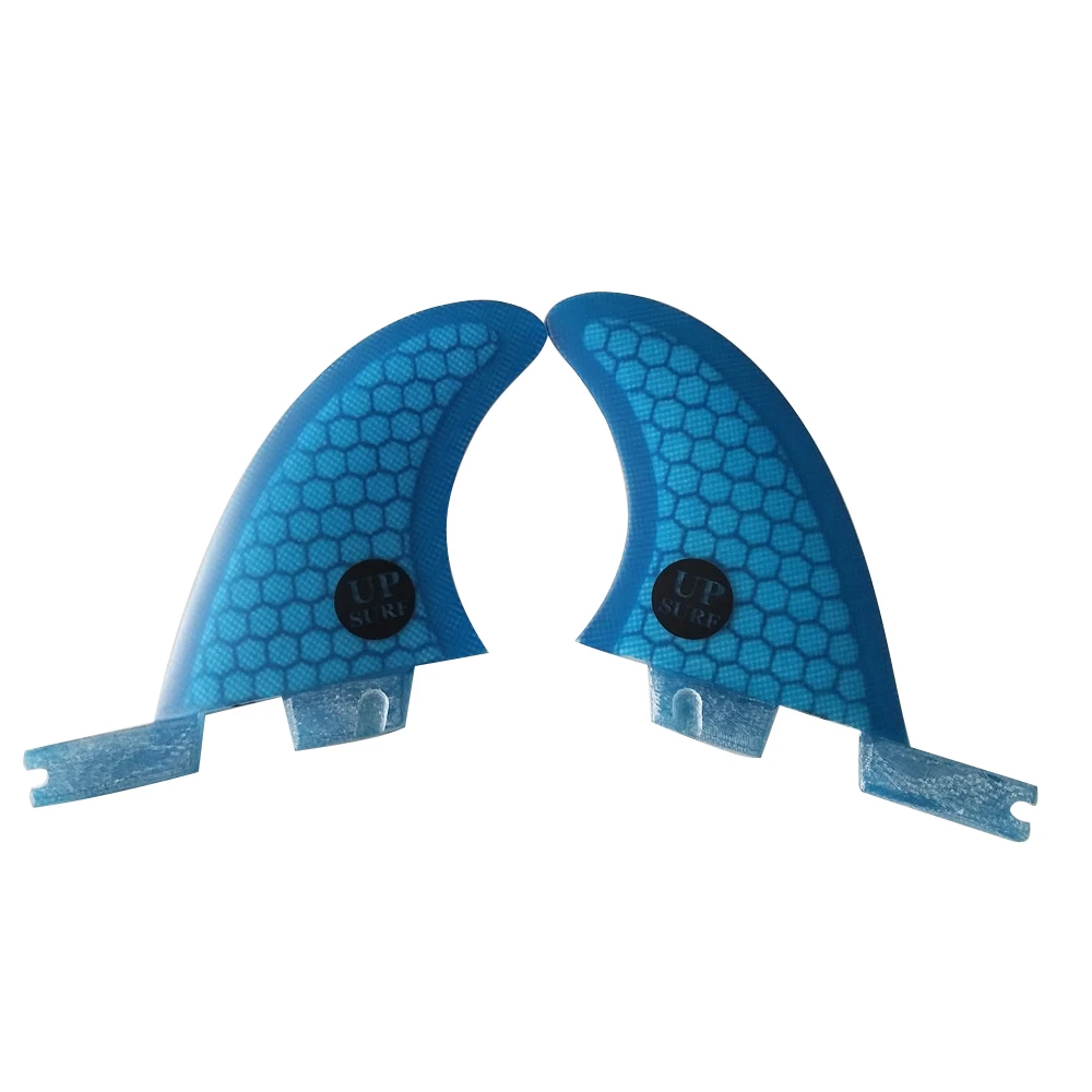 Surfboard FCS2 G3+GL fins Blue/Orange color Honeycomb Fibreglass fin Quad fin set 4pcs per set