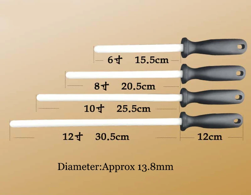 AC51205 Smith's Knife Sharpeners Oval Ceramic Knife Sharpening Rod