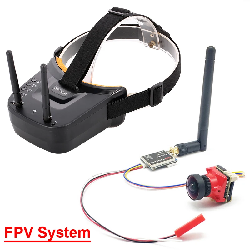 Двойная антенна 5 8G 40 каналов 3 дюймовые очки FPV видео гарнитура HD и объектив 1 66 мм