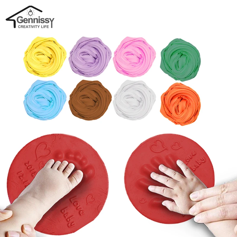 Baby Hand and Footprint Kit Nontoxic Soft Ink Pad for Christmas Ornaments 