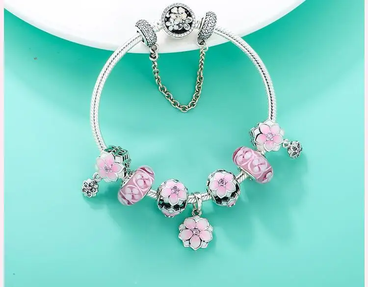 Diy ювелирные изделия для женщин Pulsera Fit Pandora Подвески Серебро 925 Regalos Bisuteria Kralen Voor Sieraden