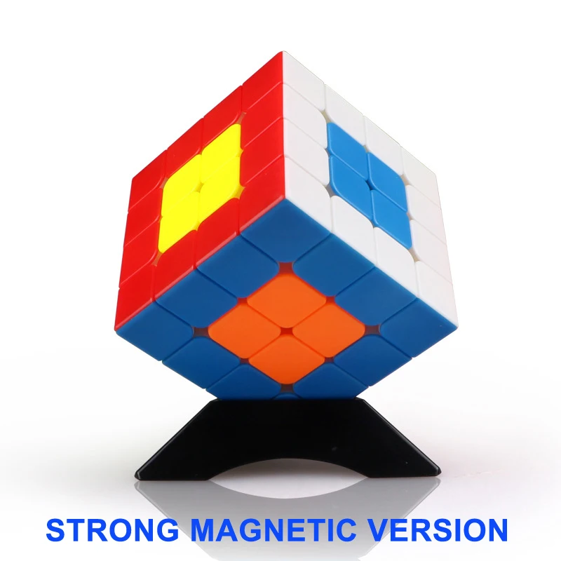 QIYI valk4M профессиональный конкурс 4x4x4 Магнитный Magic Cube гладкая головоломка на скорость 4x4 куб обучающий игрушки cubo magico, 60 мм - Цвет: Strong magnetic S