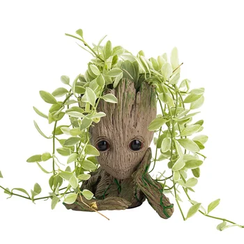

Groot Hero Model Flower Pot Multifunction Baby Flowerpot Cute Toy Pen Pot Holder Baby Tree Man Garden Plant Pot Groot
