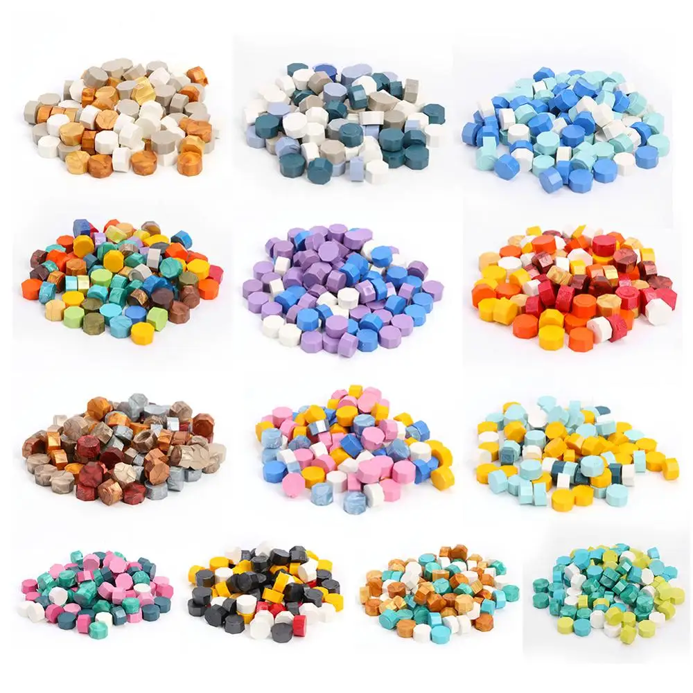 Набор восковых печатей набор из 100 восьмиугольных бусин латунный штамп бисера