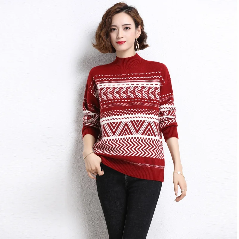 

Sweater Pullover Women Winter Womens Pullover Sweaters Loose Knit Sweater Plus Size Women Clothing