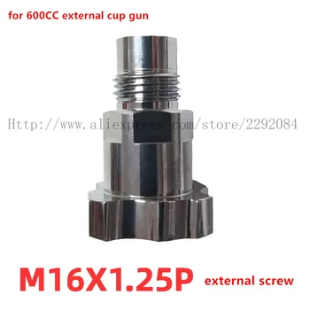

high quality Spray gun connector PPS spray gun cup adapter pot joints 16X1.5 for spray gun disposable measuring cup