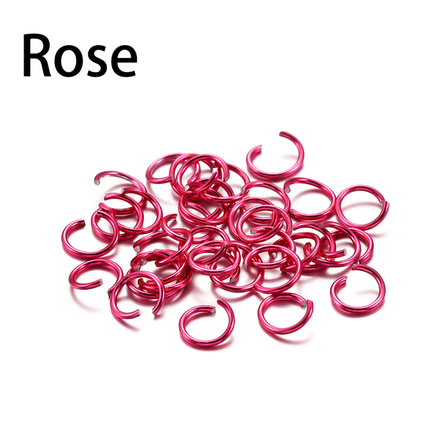 6 8 10 mm Aluminum Soft Open Jump Ring Split Rings Connectors For DIY Jewelry Making Findings Supplies Accessories