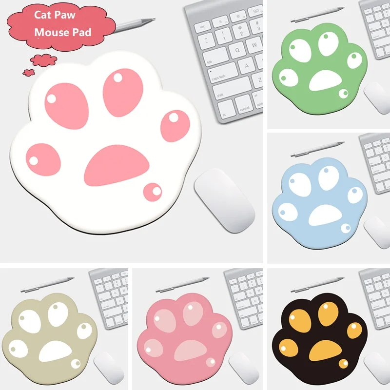 Rubber Mouse Pad Cute Cat Paw Pattern Anti-Slip Mice Comfortable Mat for Laptop PC Computer Pad Game Mousepad