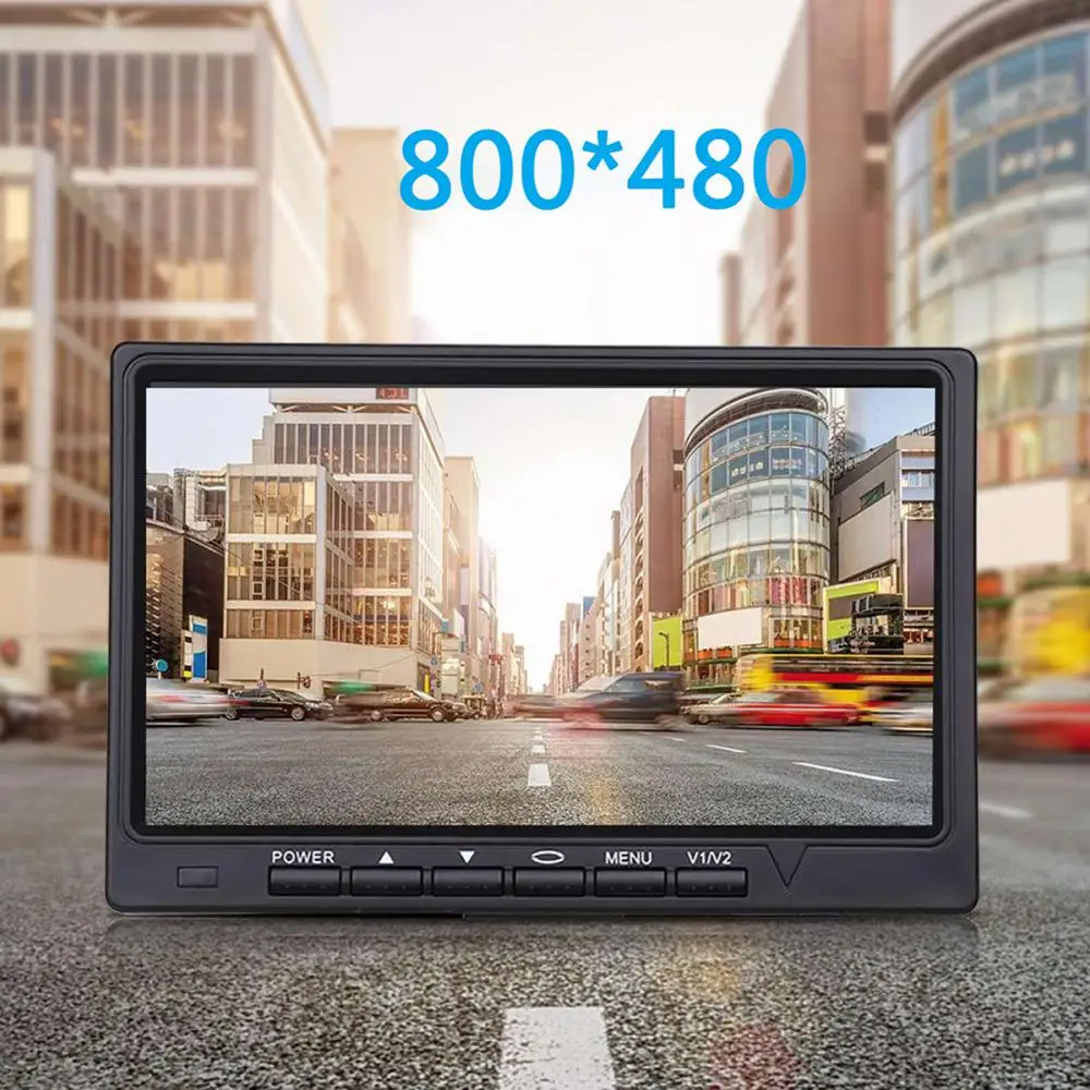 Buy Car Styling 7 Inch Car Monitor 800*480 TFT Color LCD Screen Car Parking System Monitor For Car Reverse Rear View Camera