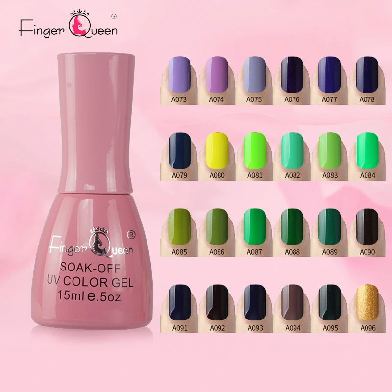 Гель для ногтей Fingerqueen Цветные бутылки 15 мл пилка для ногтей разноцветный лак для ногтей женский гель Яркий 168 Цвет поддерживает 25to30 дней