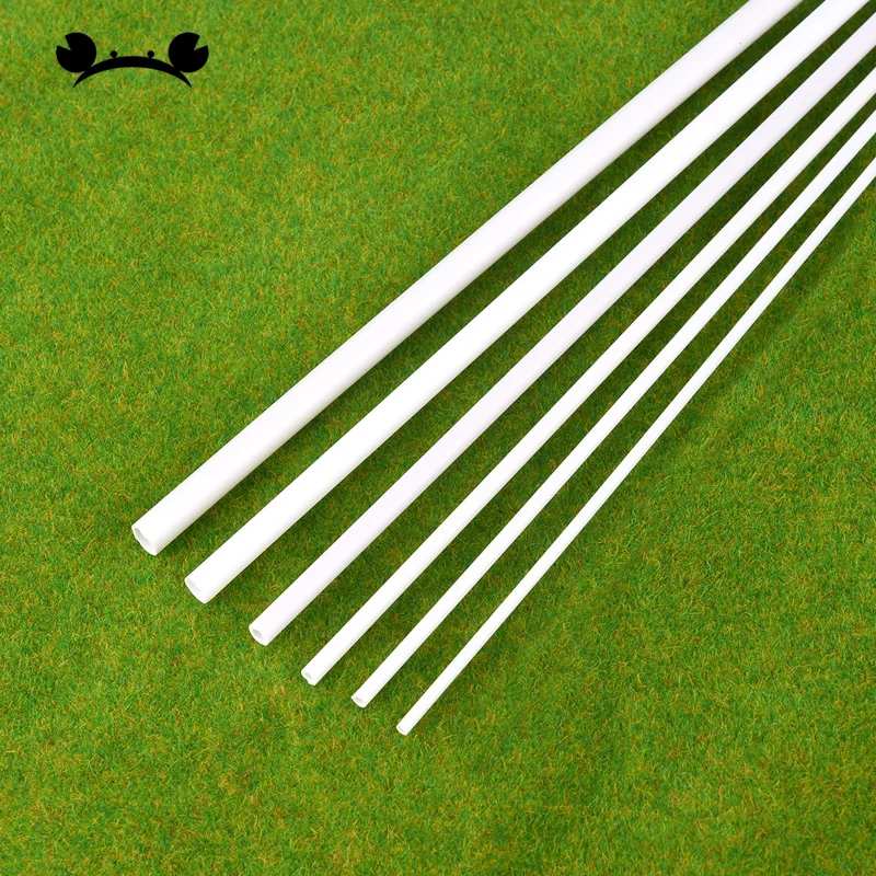 5pcs Dia 2mm 2.5mm 3mm 4mm 5mm 6mm ABS Plastic Pipe Round Tube Architecture Model Material for Model Making 250mm 500mm Length