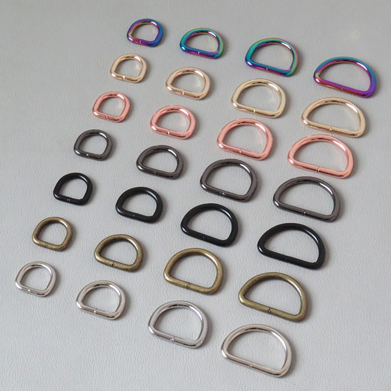 Metal D Ring Buckle D Ring Buckle Metal Ring Buckle Welded Metal D Rings For Bag Purse Belt Straps Accessory Pet Dog Collar Leash Hardware Backpack Handbag Sewing Clasps 1Pcs