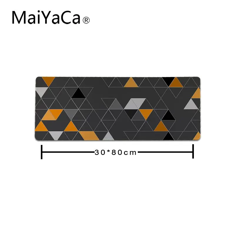 Maiyaca крутой персонализированный модный треугольник обои игровой плеер стол ноутбук резиновый коврик для мыши резиновый ПК Компьютерная мышь коврик - Цвет: Lock Edge 30x80cm
