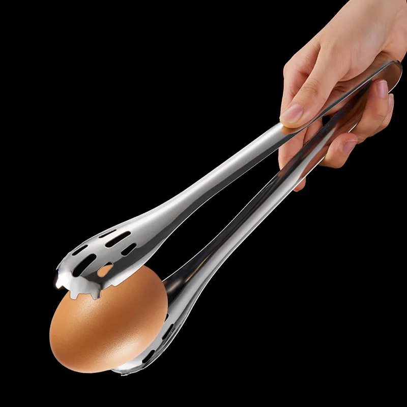 Non-Slip 304 Stainless Steel Food Tongs Meat Salad Bread Serving Clip Barbecue et Clamp Kitchen Accessories