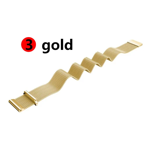 3 gold 22 мм ремешок для часов samsung galaxy watch 46 мм 42 мм active 2 gear S3 Frontier ремешок Milanese Amazfit bip huawei watch GT ремешок 20 - Цвет ремешка: 3 gold