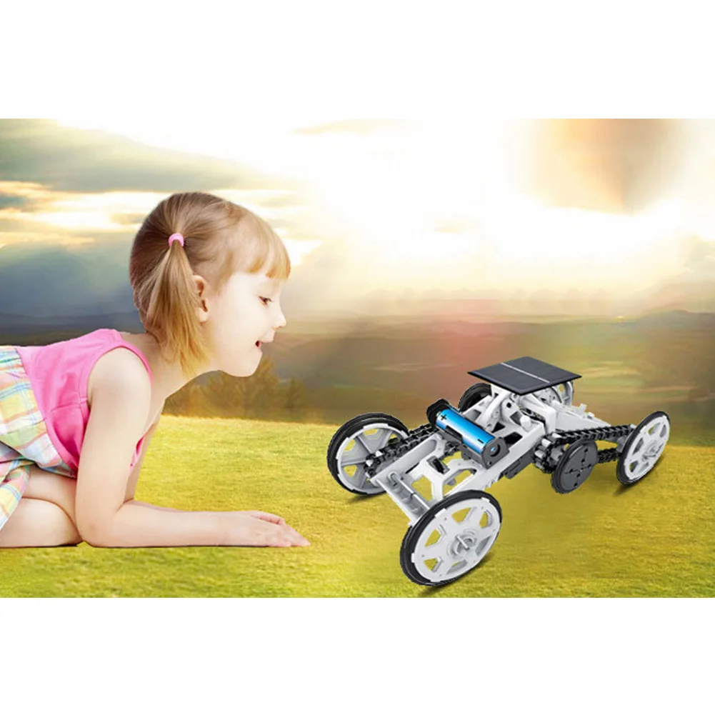 4WD обучающая игрушка автомобиль наука и техника подарки DIY на батарейках проводка завинчивание Электрический скалолазание в разобранном виде блоки