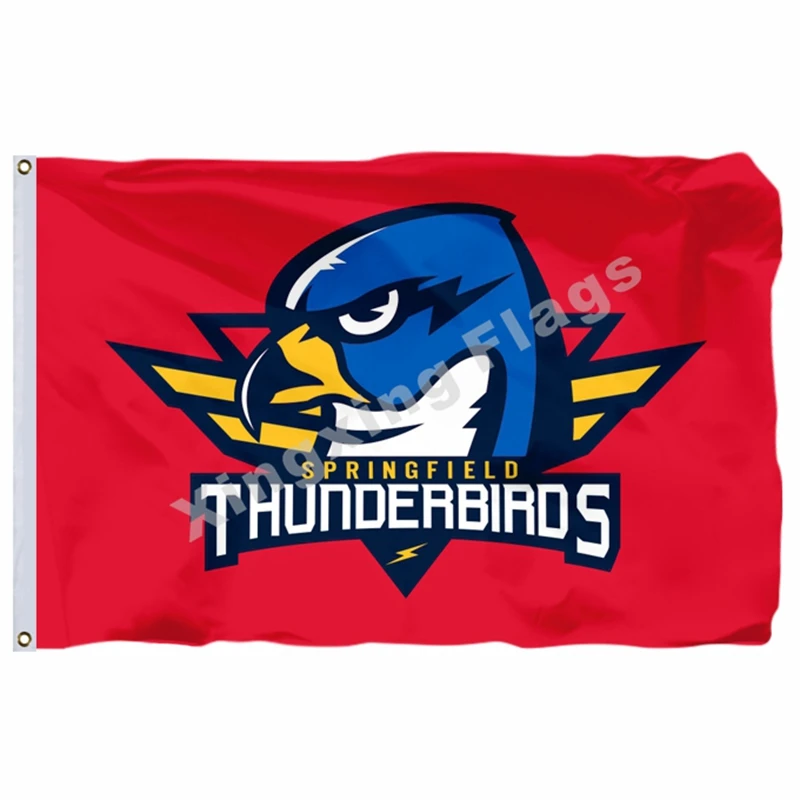 Thunderbirds Syracuse Crunch флаг баннер ahl с модифицированным флагом США 3ft X 5ft полиэстер летающий размер 90X150 см - Цвет: Thunderbirds
