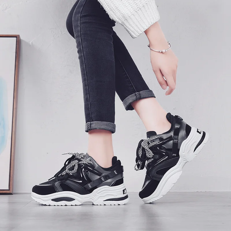 

2019 Autumn New Style Network hong zhi Smoked Sports Daddy Shoes Women's INS Korean-style Trend Super Fire Versatile Casual Stud