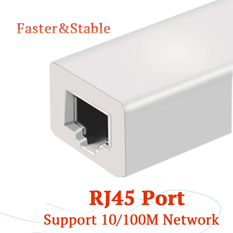 Asunflower usb-хаб аксессуары для компьютера Мульти USB порт USB 2,0 к RJ45 разветвитель Lan концентратор для ноутбука MacBook настольный док-адаптер